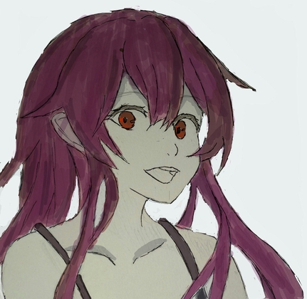 美少女のイラスト二枚組!